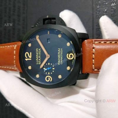 New Luminor Marina Panerai Black PVD Watch - PAM00661